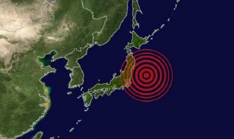 Japan:Jak zemljotres i manji cunami