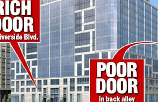 Pravi se zgrada sa zasebnim ulazima za bogate i siromašne