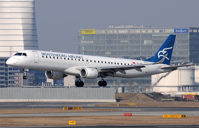 Montenegro Airlines razmatra avio-liniju Podgorica-Peruđa