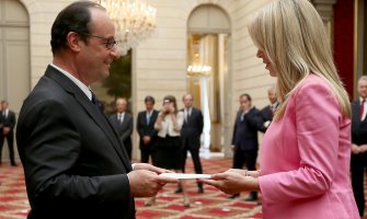  Irena Radović predala akreditivna pisma  predsjedniku  Francuske, Fransoi Olandu