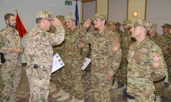 Samardžić uručio medalje IX kontingentu Vojske Crne Gore