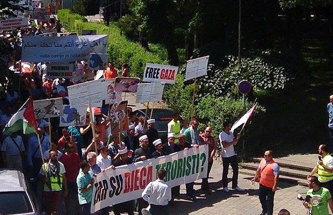 Bijelo Polje: Održan protest zbog Gaze