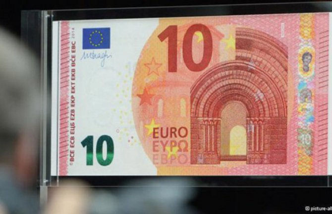 CBCG: Uskoro nova novčanica od 10 eura