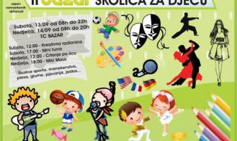 TC Bazar organizuje drugu  “Bazar školicu za djecu” 