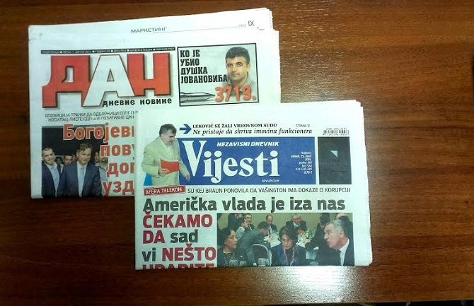 Poreski inspektori provjeravaju Vijesti i Dan