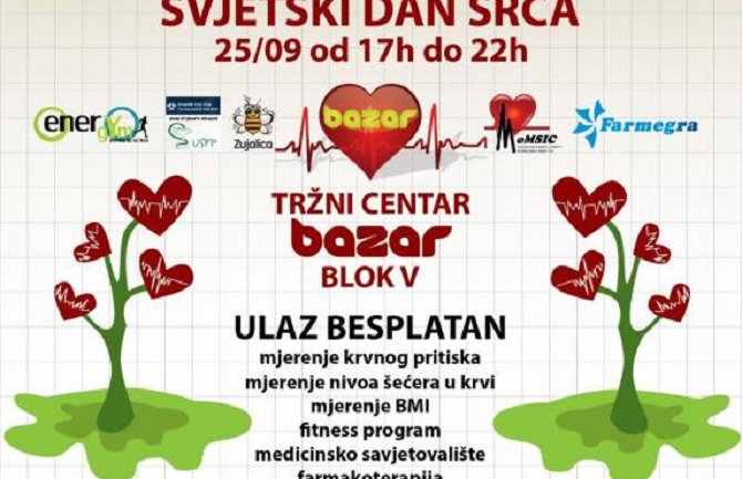 Svjetski Dan srca u tržnom centru Bazar