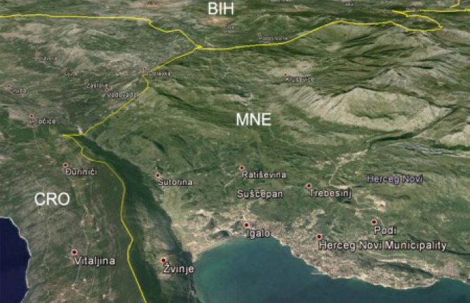  Utvrđene državne granice između Crne Gore i Bosne i Hercegovine