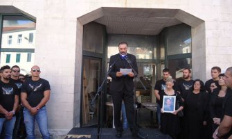 Protest građana Herceg Novog zbog ubistva Jovana Kosaća
