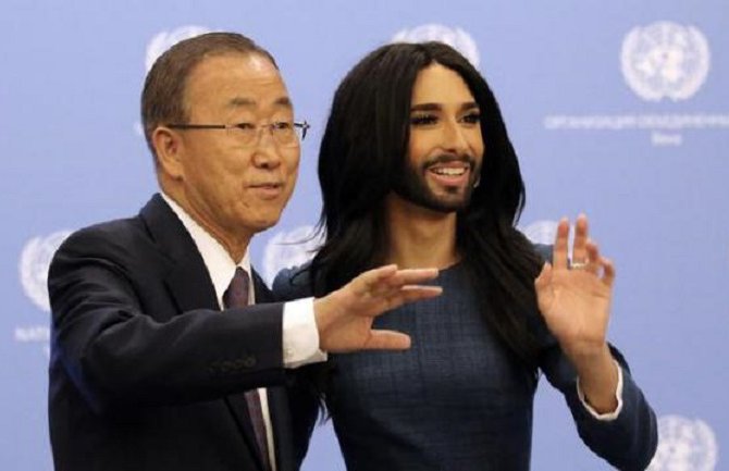 Ban Ki Mun sa Končitom u borbi za seksualnu jednakost