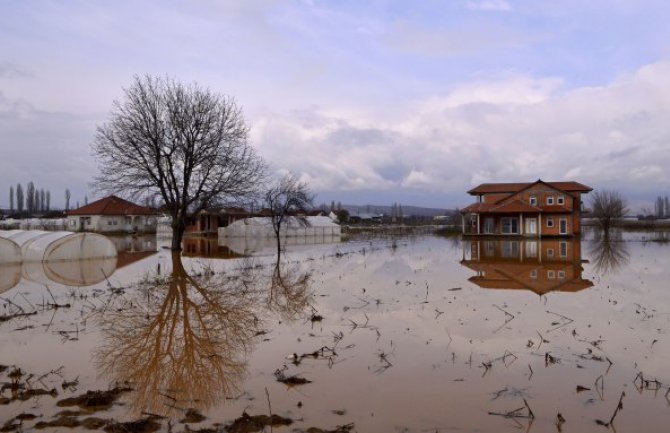 Na istoku Makedonije poplavljen značajan broj kuća, puteva i poljoprivrednih usjeva 