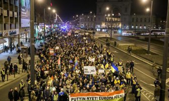 Protesti protiv Putina u Mađarskoj