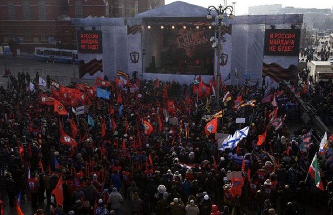 Moskva na nogama: Hiljade na skupu protiv Kijeva!