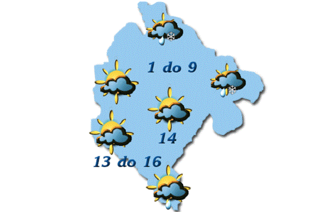 Sjutra oblačno, temeperatura do 16 stepeni