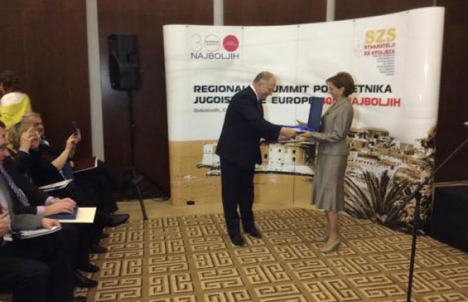 UPCG dodijeljeno priznanje “Stvaratelji za stoljeća”