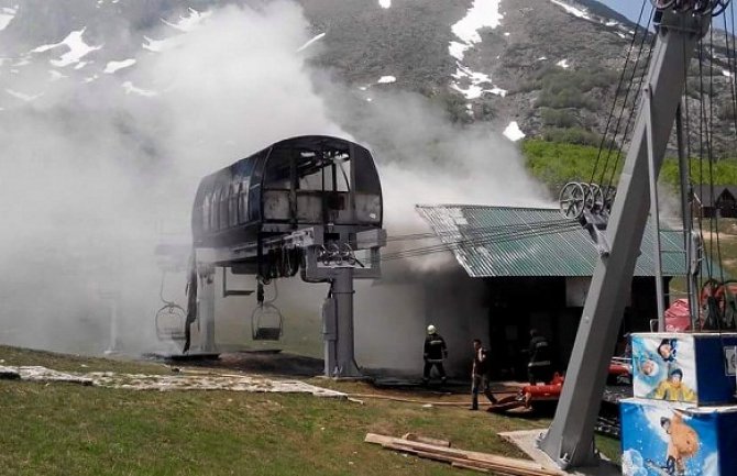 Požar na skijalištu Savin kuk