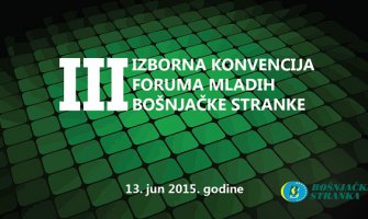 U subotu treća Izborna Konvencija Foruma mladih Bošnjačke stranke