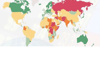 Najmanje mirne zemlje u regionu su Crna Gora, Kosovo i Makedonija