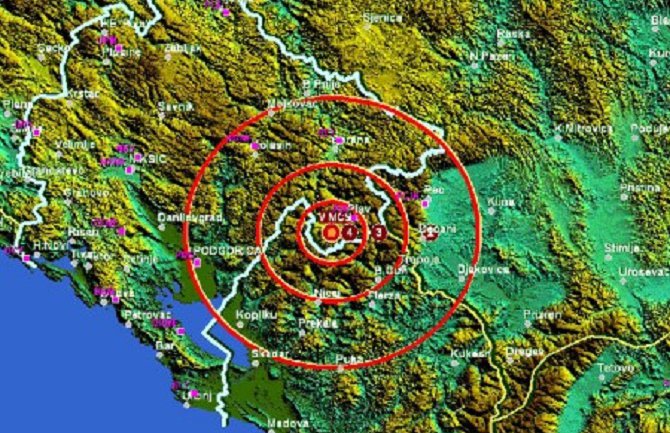 Slabiji zemljotres kod Plava