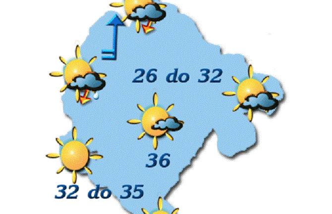 Sunčano uz slab do umjeren razvoj oblačnosti