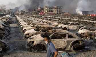 Vatra još gori na mjestu eksplozije u Tjencinu