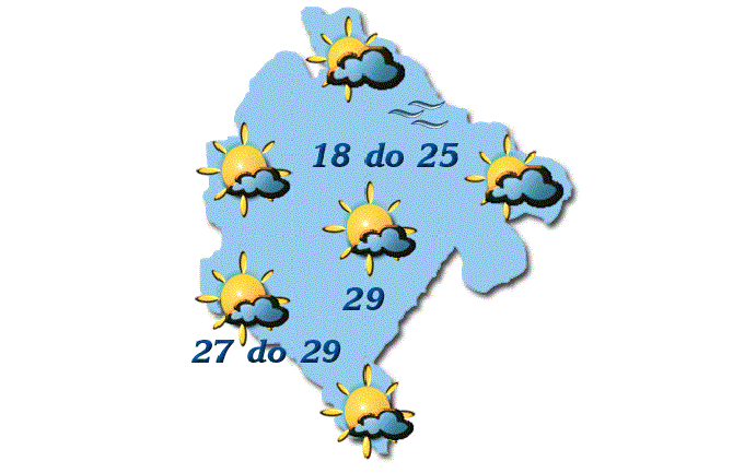 Pretežno sunčano, do 29 stepeni