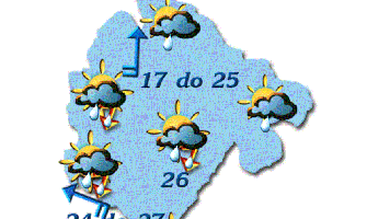 Pad temperature danas i sjutra, mogući pljuskovi i grmljavina