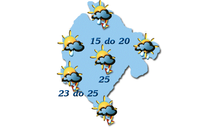 Danas kiša, do 25 stepeni
