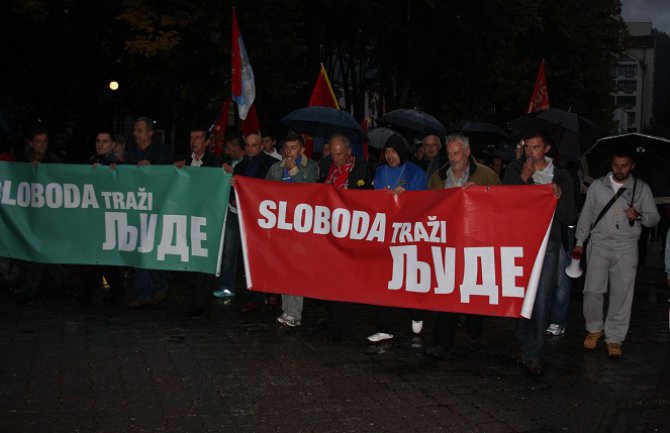 Oko sto ljudi na protestu u Bijelom Polju