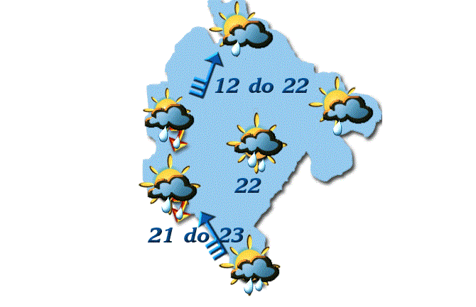 Evo kakvo nas vrijeme očekuje do ponedeljka