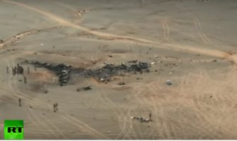 Prvi snimci mjesta pada ruskog aviona