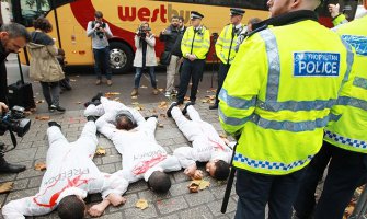London: Protesti ispred britanske vlade zbog posjete el-Sisija