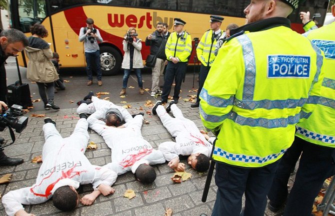 London: Protesti ispred britanske vlade zbog posjete el-Sisija