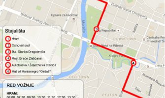 Podgorica: Karta autobusom do aerodroma dva eura!