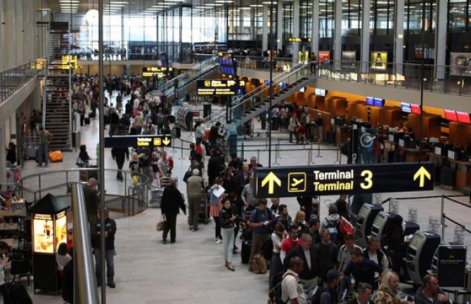 Evakuisan terminal na aerodromu u Kopenhagenu