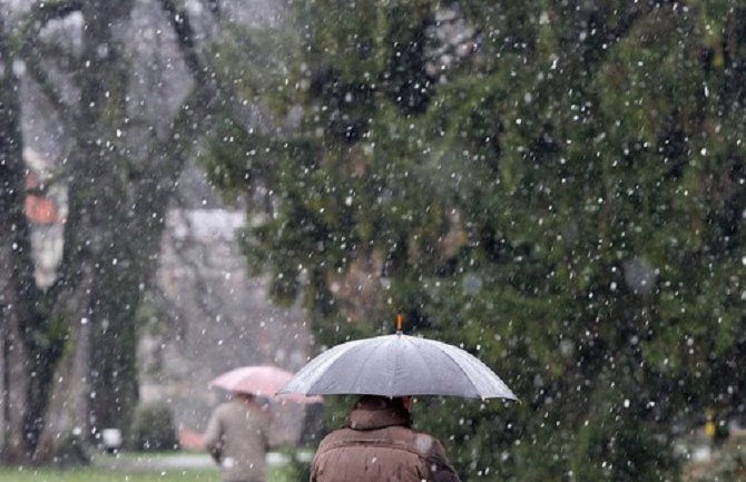 Danas kiša na jugu, snijeg na sjeveru