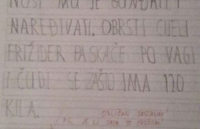 Urnebesno: Jedan prvačić zapalio region svojim pismenim radom!