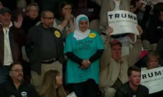 Pokrivena muslimanka istjerana s Trumpovog predizbornog skupa