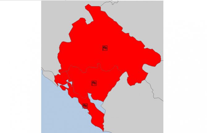 Crveni meteoalarm za sjutra: Olujni vjetar i obilne padavine