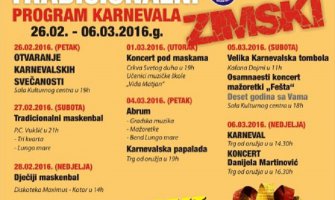 Zimski kotorski Karneval počinje u petak