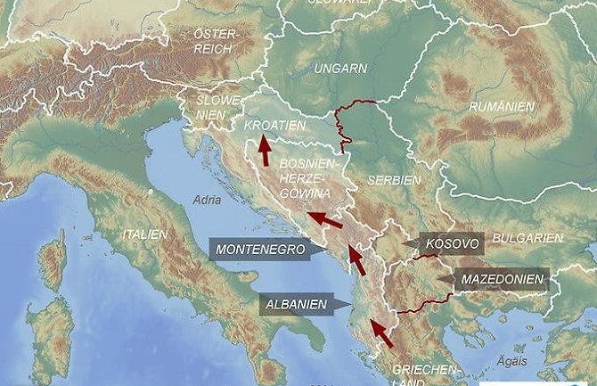 Njemačka TV:  Na novoj izbjegličkoj ruti i Crna Gora