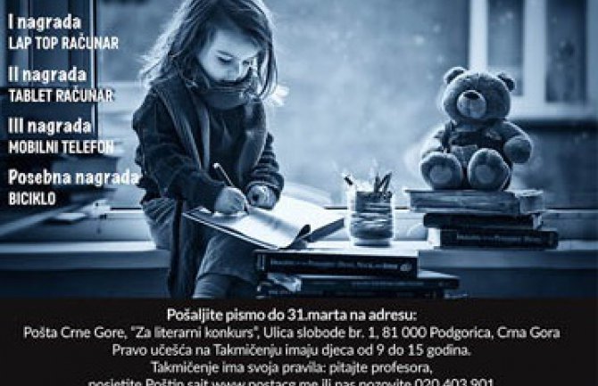 Pošta Crne Gore organizuje takmičenje za najljepše pismo