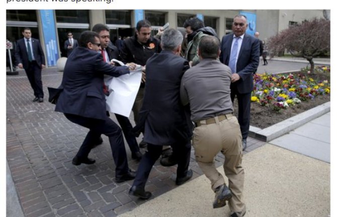 Vašington: Sukob Erdoganovih tjelohranitelja i novinara 