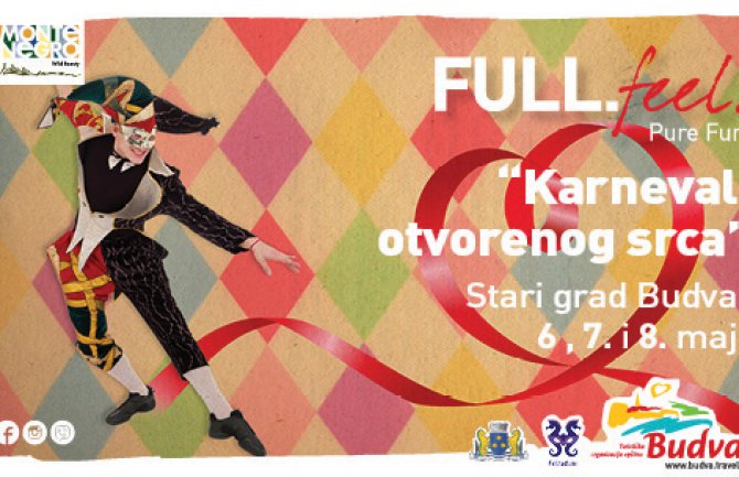  “Karneval otvorenog srca”, budvanskim ulicama 6, 7. i 8. maja