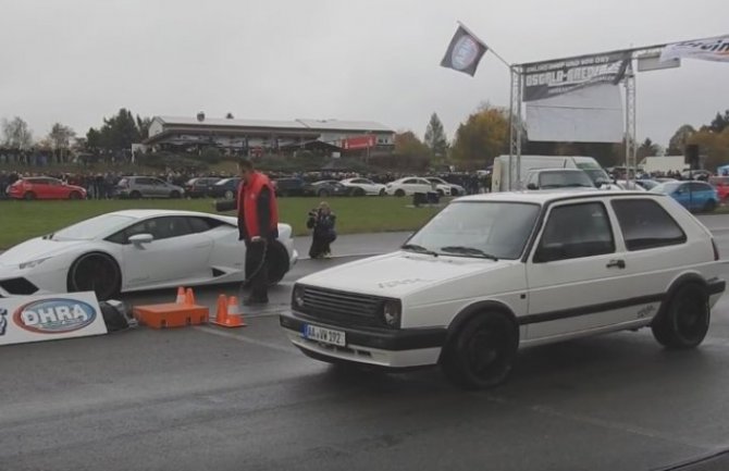 Pogledajte kako je Golf 2 iza sebe ostavio lambordžini!(VIDEO)