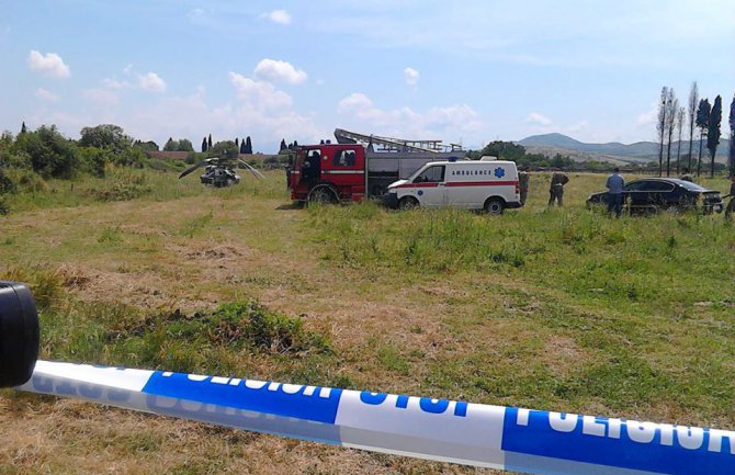 Podgorica:Pao vojni helikopter, teže povrijeđene dvije osobe