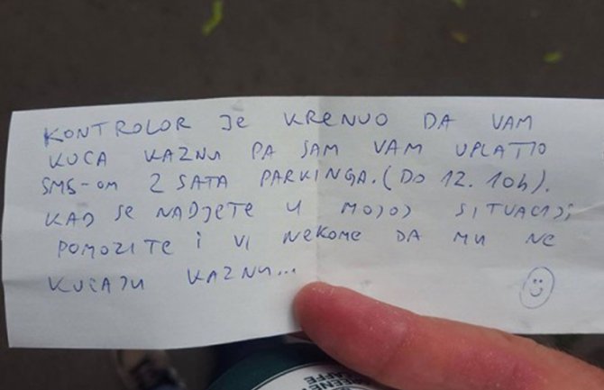 O ovom mladiću priča cio Beograd: Evo zašto je platio djevojci parking? (FOTO)