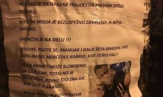 Zažalila: Beograđanka koja je oblijepila grad plakatima o bivšem moli za oproštaj