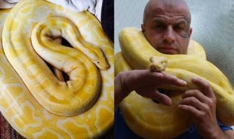 Budvanin Božo Radović već 11 godina ima PITONA za kućnog ljubimca (Foto)