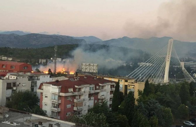 Podgorica u dimu, još jedan požar