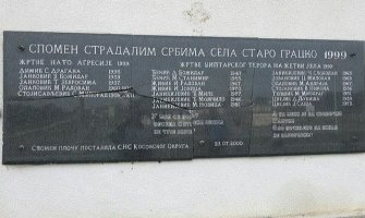 Polomljena spomen ploča stradalim Srbima 